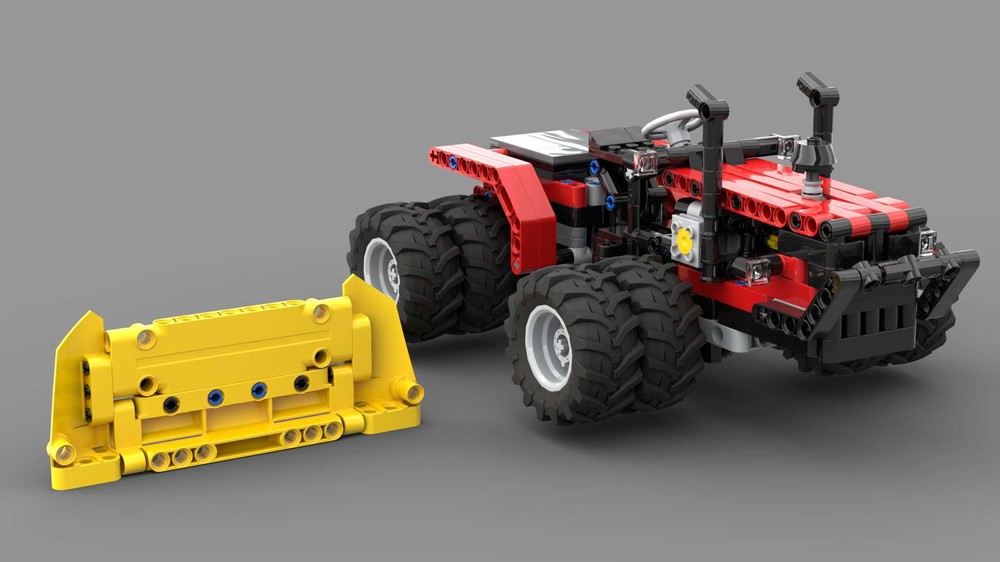 Lego Mini 4WD Articulating Tractor with Blade