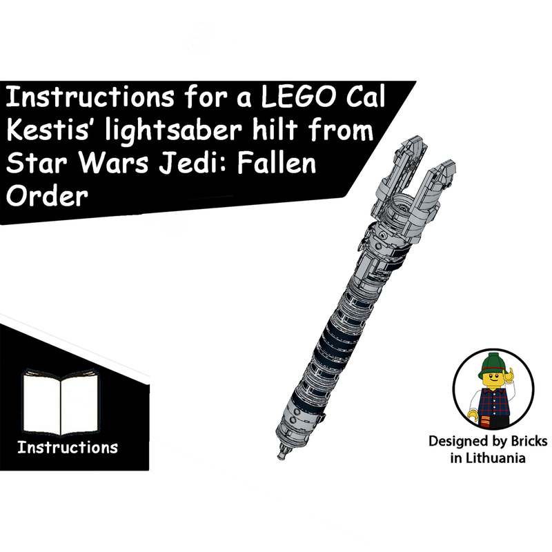 Lego Cal Kestis' lightsaber hilt MOC
