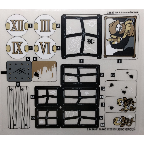 Lego Sticker Sheet for Set 75904-1 / [No Color/Any Color]