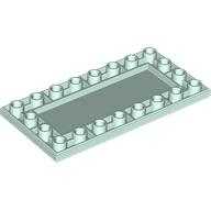 Lego Tile Special 4 x 8 Inverted / Light Aqua