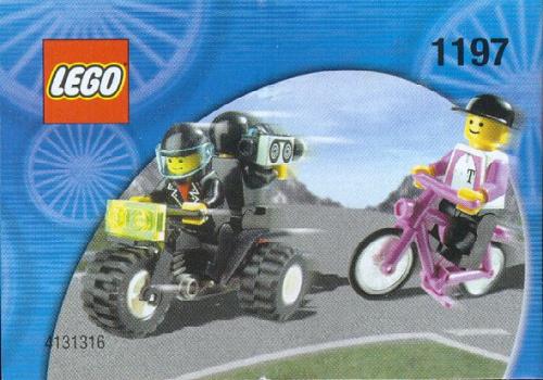 Lego Telekom Race Cyclist and Television Motorbike