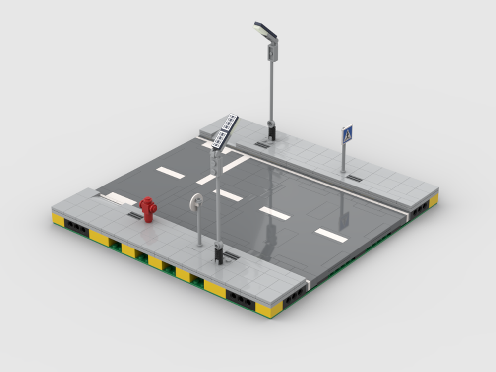 Lego MILS - Road Strait w Crosswalk