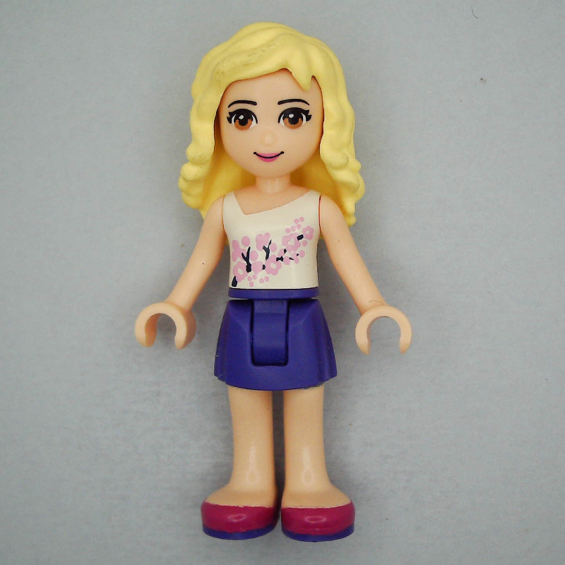 Lego Naya - White Top, Dark Purple Skirt