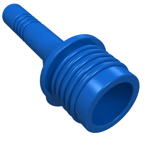 Lego Weapon Gun / Torch (Space) [with Grooves] / Blue