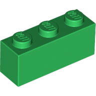 Lego Brick 1 x 3 / Green