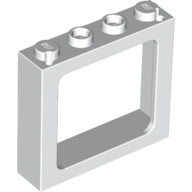 Lego Window 1 x 4 x 3 Train with Shutter Holes and Solid Studs on Ends