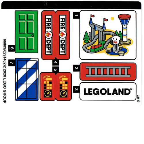 Lego Sticker Sheet for Set 40393-1 / [No Color/Any Color]