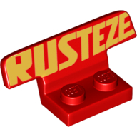 Lego Spoiler, Plate Special 1 x 2 with Ruste'eze Print