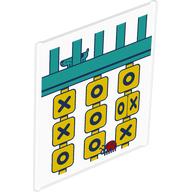 Lego Glass for Frame 1 x 6 x 6 Tic Tac Toe Playground Equipment, Ladybird, Dog Print