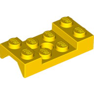 Lego Wheel Arch, Mudguard 2 x 4 Studded with Hole / Yellow