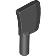 Lego Equipment Cleaver, no Holes / Black