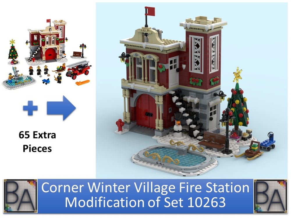 Lego Corner Winter Village Fire Station