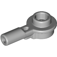 Lego Plate Round 1 x 1 with Hollow Stud and Horizontal Bar 1L / Light Bluish Gray