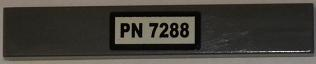 Lego Tile 1 x 6 with 'PN 7288' Pattern (Sticker) - Set 7288