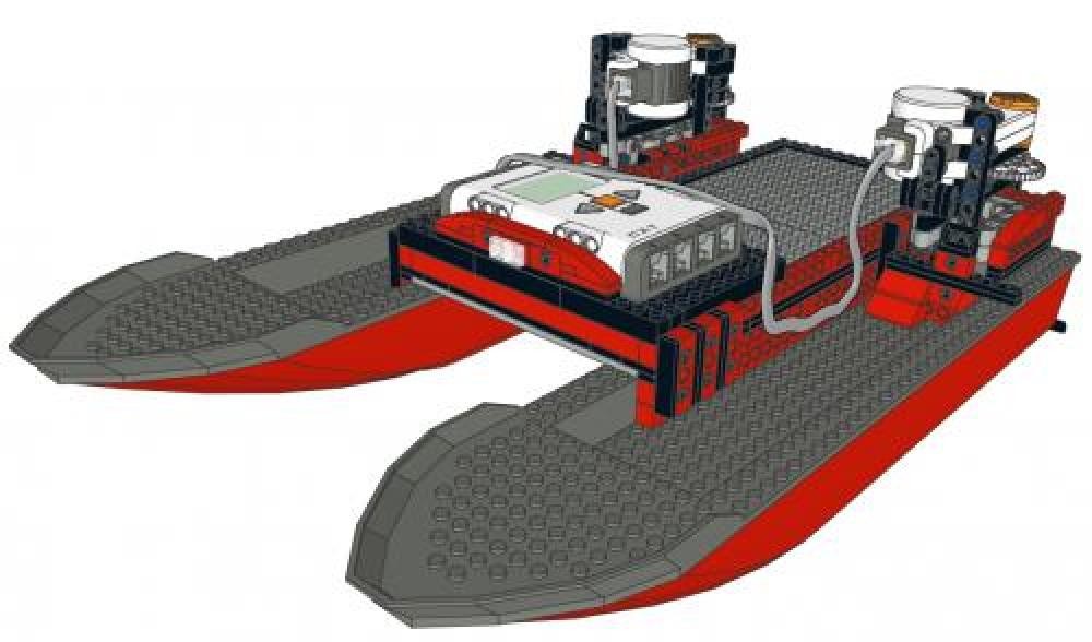 Lego NXT RC catamaran (Part I: base)