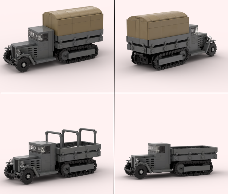 LEGO ww2 ZIS-22 soviet truck 1:45 scale