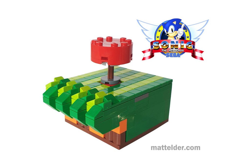 Lego Sonic the Hedgehog: 8x8 Spring Platform: Green Hill Zone Modular