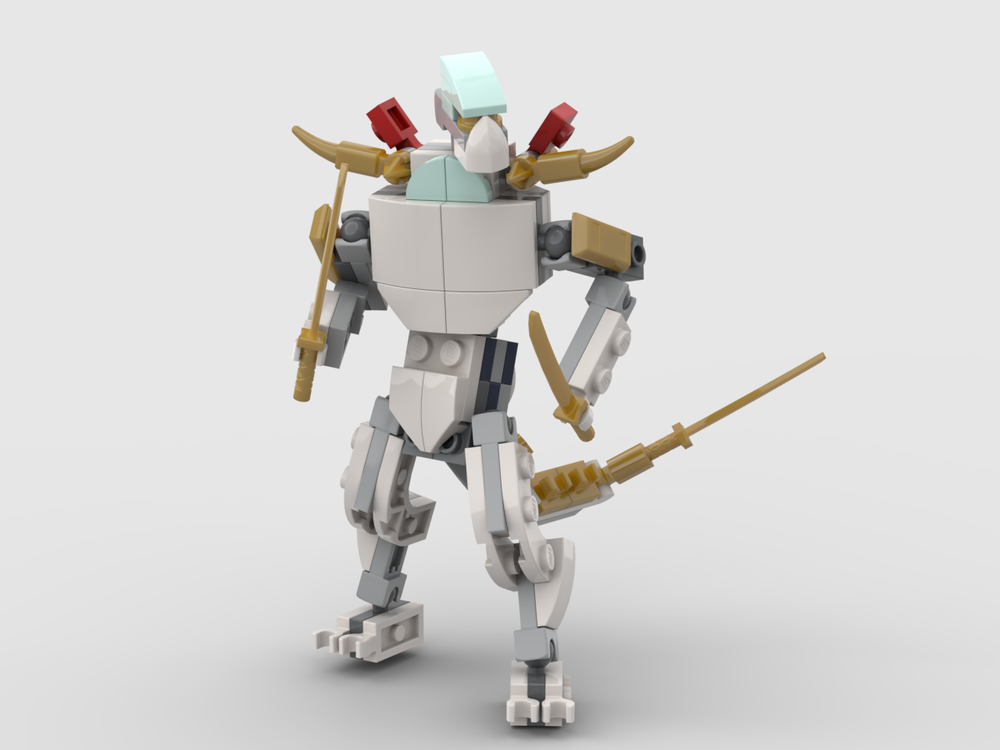 Lego White Lizard Mech