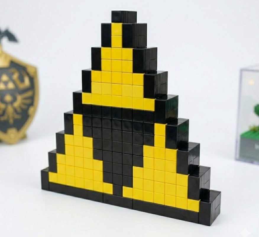 Lego Triforce Pixel Art