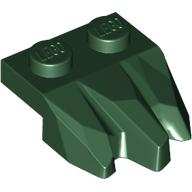 Lego Plate Special 2 x 3 with Rocks / Dark Green
