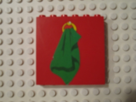 Lego Brick 1 x 6 x 5 with Towel Pattern (Sticker) - Set 230-1