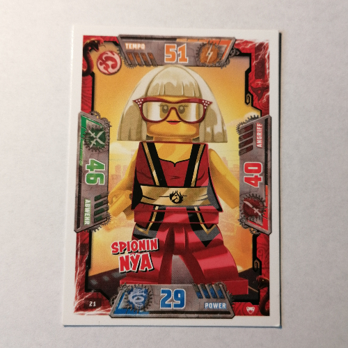 Lego Trading Card, Ninjago Game Series 2 [German] - 21 Spionin Nya / [No Color/Any Color]