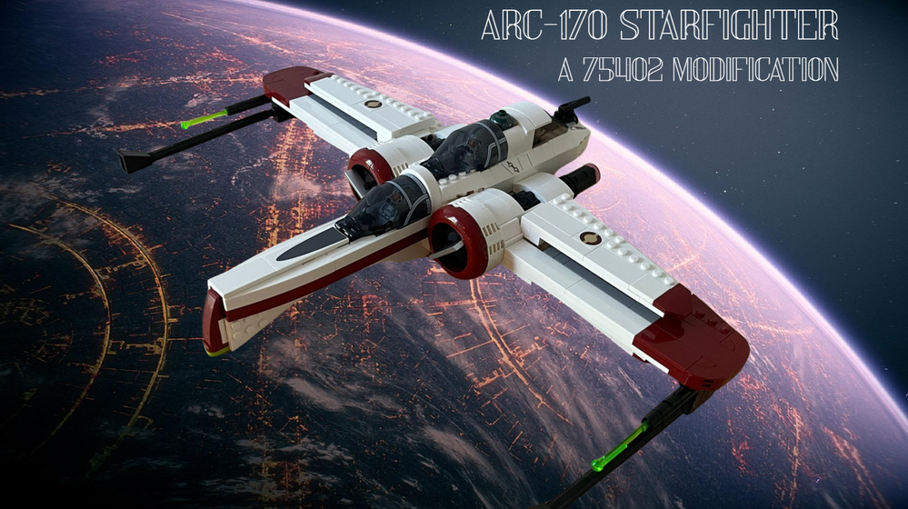 Lego ARC-170 Starfighter - 75402 Modification