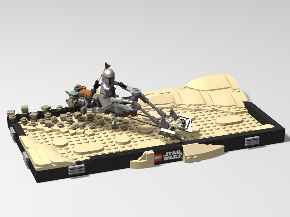 Lego Mandalorian Speeder Diorama