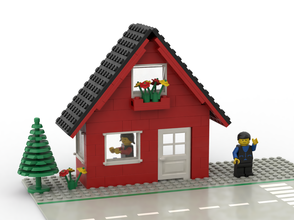 Lego 379 House with gable roof