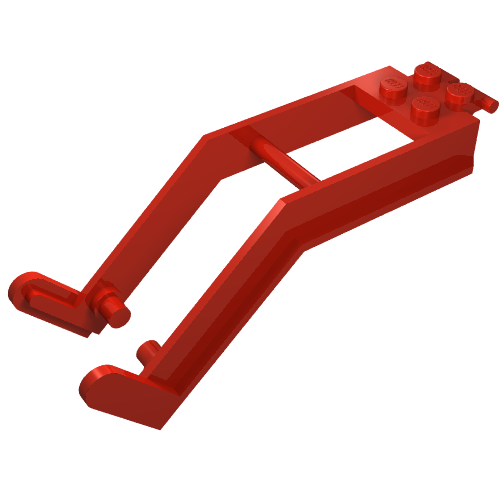 Lego Construction Vehicle Bucket Arm, Large / Red