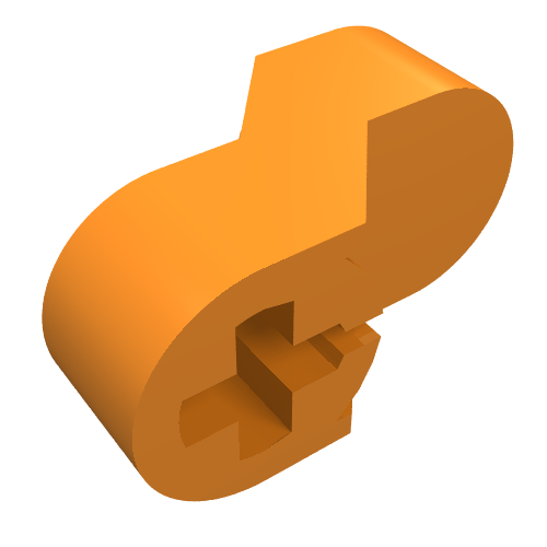 Lego Technic Engine Crankshaft Center / Orange