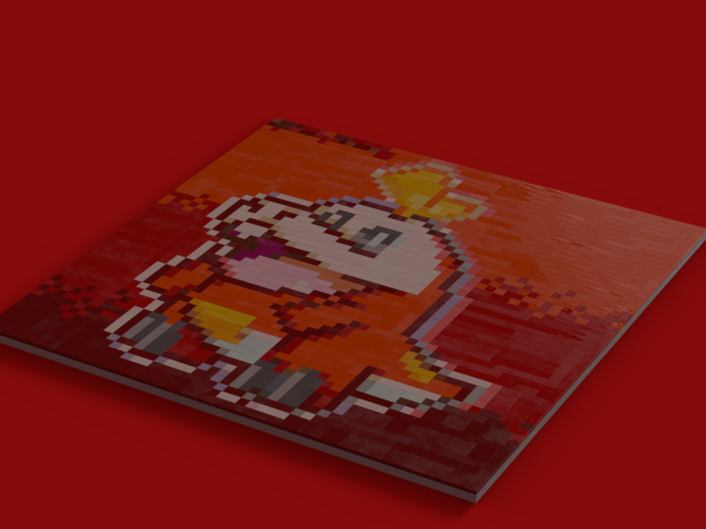 LEGO Fuecoco pokemon mosaic