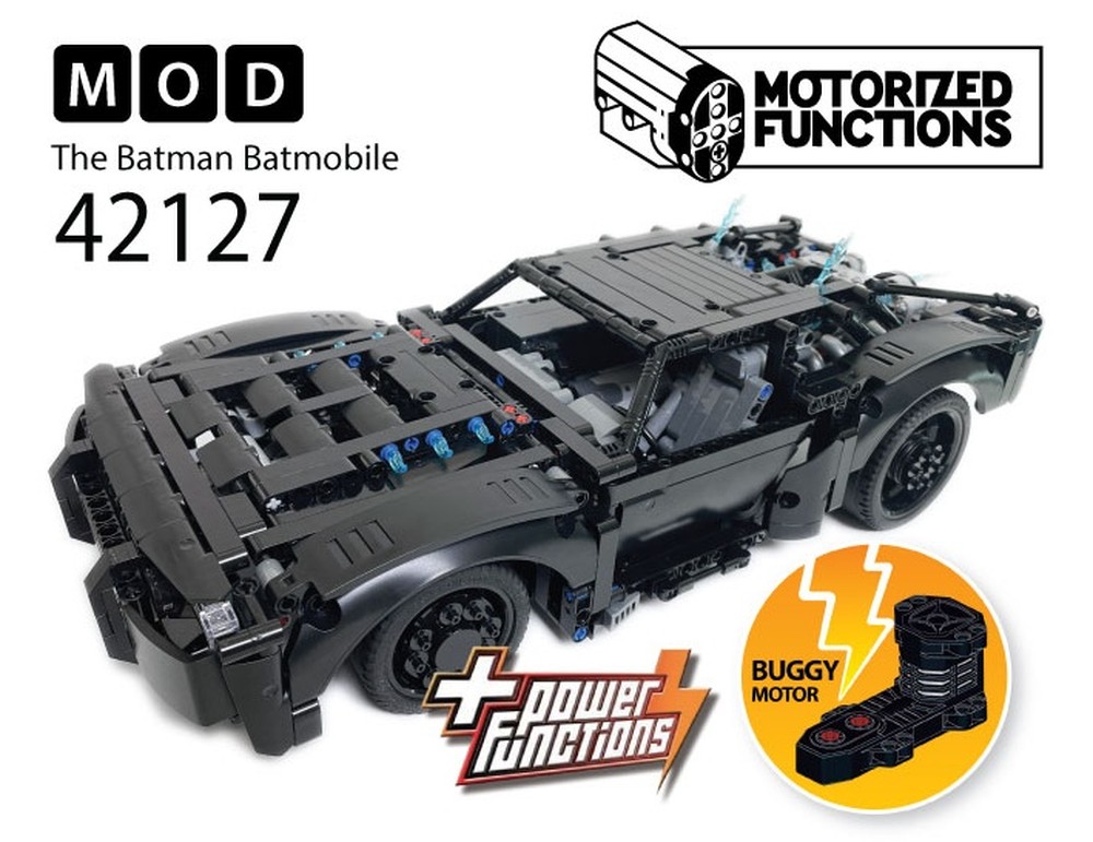 Lego 42127 Batmobile RC MOD for Buggy Motors