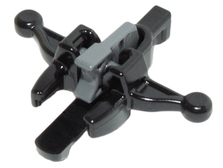 Lego Minifigure, Weapon Crossbow with Mini Blaster / Shooter with Dark Bluish Gray Trigger (20105 / 15392)