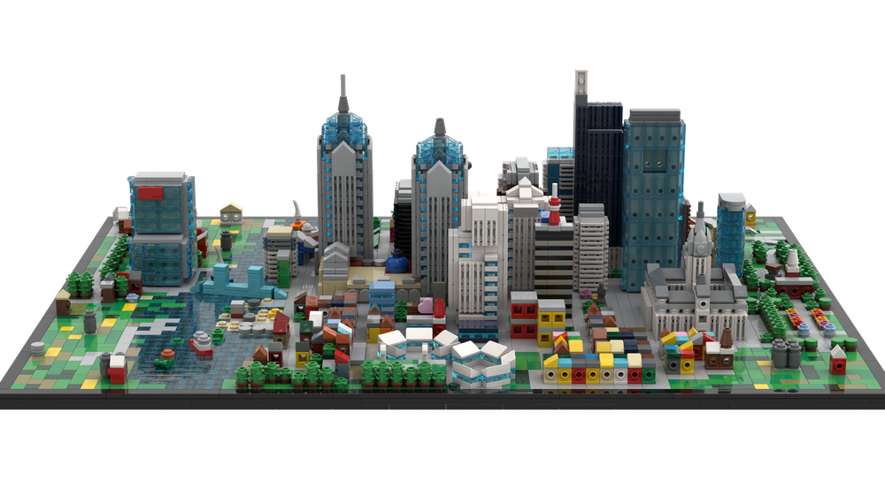 Lego Philadelphia - city map (skyline)