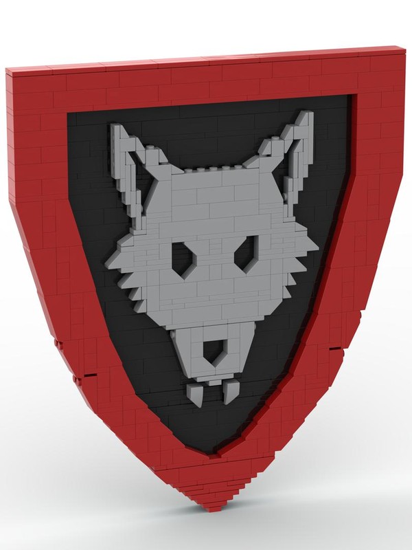 Lego Brick-Built Wolfpack Shield