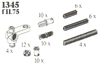 Lego Pinions, Connectors, and Axles