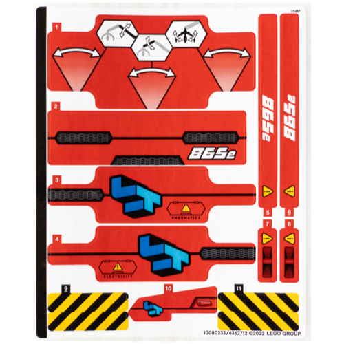 Lego Sticker Sheet for Set 42144-1