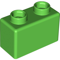 Lego Quatro Brick 1 x 2 / Bright Green
