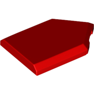Lego Tile Special 2 x 3 Pentagonal / Red