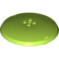 Lego Pod, Top Cap 9 x 9 x 1 1/3 X-Pod / Lime
