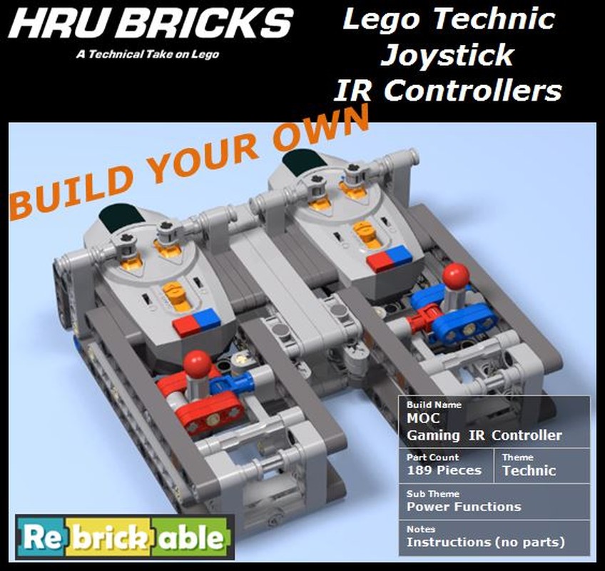 Lego Dual Power Functions IR Controller Joystick