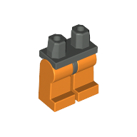 Lego Hips and Orange Legs / Dark Gray