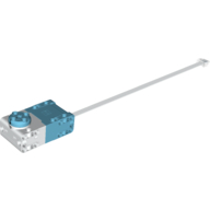 Lego Motor, Large Angular, SPIKE, White Housing, White Wire
