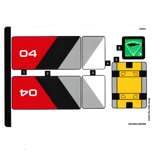 Lego Sticker Sheet for Set 76974-1 / [No Color/Any Color]