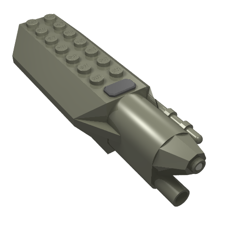 Lego Light Unit, Laser [Complete Assembly] / Dark Gray