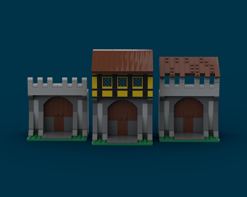 Lego Modular Medieval castle Gates