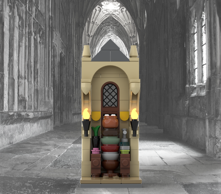 Lego Huflepuff Personalized Display