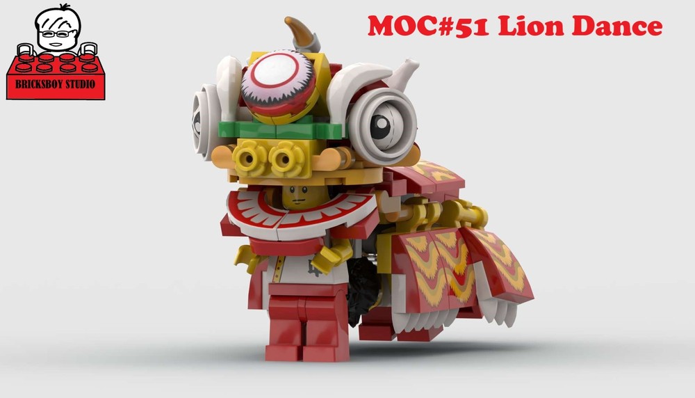 Lego MOC#51 Lion Dance, Tutorial #5