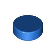 Lego Tile Round 1 x 1 / Blue